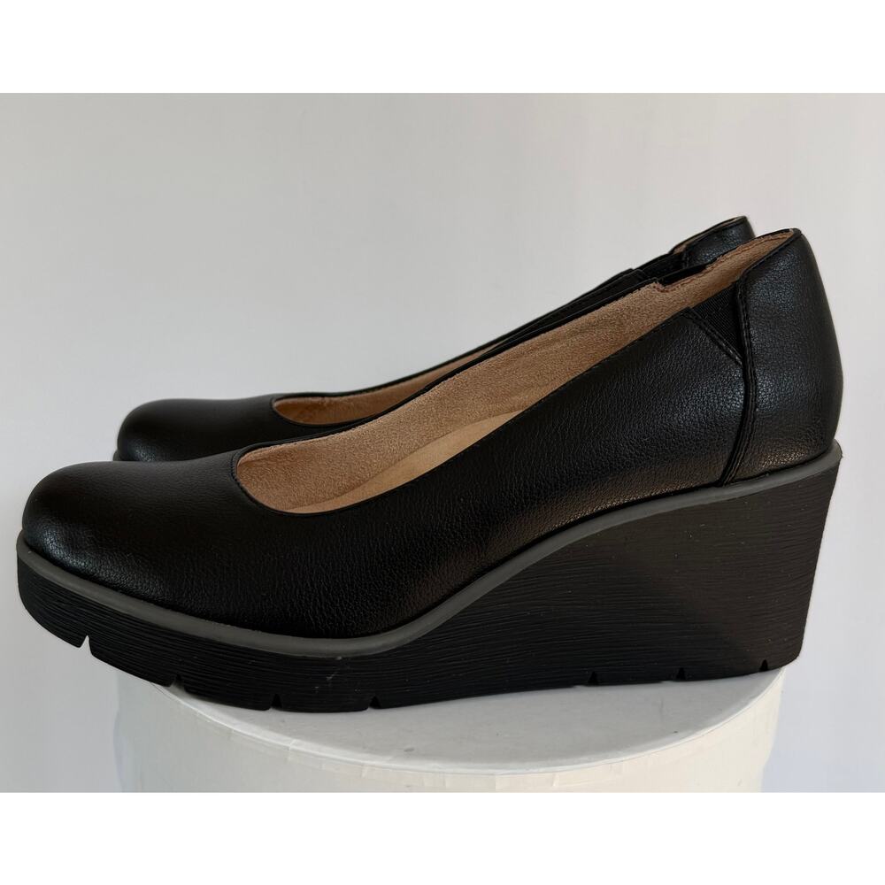 SOUL Naturalizer About Time Women's 8.5M Black Comfort Platform Wedge Pump Shoes - Picture 12 of 14